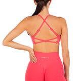 Lycra Seamless Crop - Coral