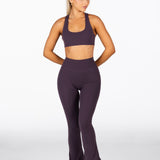 'CoreActive' Flare Leggings - Dark Purple