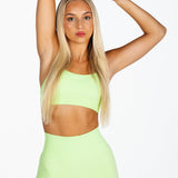 ‘Vivid Cross’ Bra -Neon Green