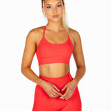 ‘Impact’ Scrunch Seamless Shorts - Red