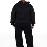 ‘Kikiva’ Lounge Wide Leg Trackpant - Black