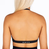 'Layla' Halter Crop - Black