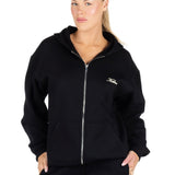 ‘Kikiva’ Lounge Zip Jacket - Black