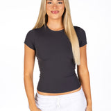 Kikiva Basic Tee -  Dark Grey