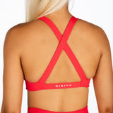 'Infinity' Cross-Back Crop- Red