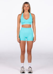  'Perform' Scrunch Shorts - Turquoise