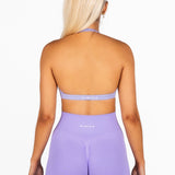 'Layla' Halter Crop - Light Lavender