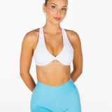 Mini Signature Scrunch Shorts - Baby Blue