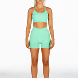 ‘Impact’ Scrunch Seamless Shorts - Spring Green