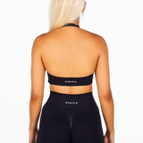 Signature Halter Crop - Black