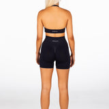 Signature Halter Crop - Black