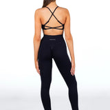 Lycra Seamless Leggings - Black