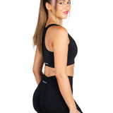 Dynamic 'Support' Crop - Black