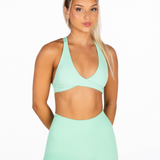 Mini Signature Scrunch Shorts -Mint Green