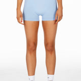 Mini Signature Scrunch Shorts - Sky Blue