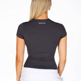 Kikiva Basic Tee -  Dark Grey