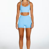 ‘Impact’ Scrunch Seamless Shorts - Blue