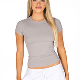 Kikiva Basic Tee  -  Light grey