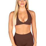 Dynamic Contour Crop - Mocha Brown