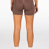 Signature Scrunch Shorts - Mocha Brown