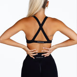 'Infinity' Cross-Back Crop - Black