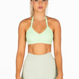 'Layla' Halter Crop - Green