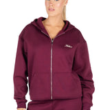 ‘Kikiva’ Lounge Zip Jacket - Wine