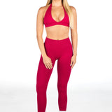 HIGH Dynamic Seamless Leggings - Scarlett Ruby-Red
