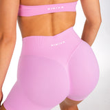 Dynamic Staple Halter Crop - Candy Pink