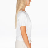 Off The Shoulder Tee - White