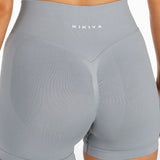 Mini Signature Scrunch Shorts - Light Grey