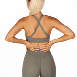 'CoreActive' Lexi Crop - Forest Green