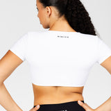 'Bella' Twist Tee - White