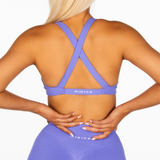 'Infinity' Cross-Back Crop - Indigo