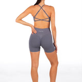 Lycra Seamless Short 4.5" - Smoke Grey