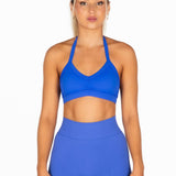 'Layla' Halter Crop - Cobalt