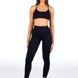 Lycra Seamless Leggings - Black