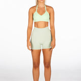 'Layla' Halter Crop - Green