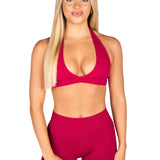Dynamic Contour Crop - Scarlett Ruby-Red