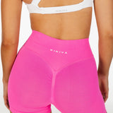 Mini Signature Scrunch Shorts -Neon Pink