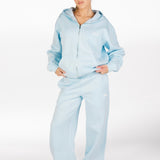 ‘Kikiva’ Lounge Zip Jacket - Ice Baby