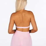 'Layla' Halter Crop - Lush Pink