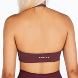 Signature Halter Crop - Burgundy