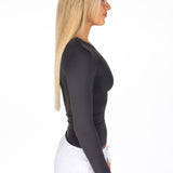 Kikiva Basic Tee Long Sleeve -  Dark Grey