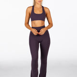 'CoreActive' Amara Crop - Dark Purple