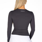 Kikiva Basic Tee Long Sleeve -  Dark Grey