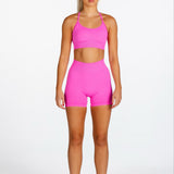 ‘Scoop’ Crop- Bright Pink