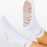 Kikiva 'Cherry' Pilates Grip Socks