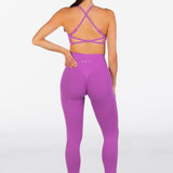 Lycra Seamless Leggings - Lilac