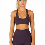 'CoreActive' Lexi Crop - Dark Purple